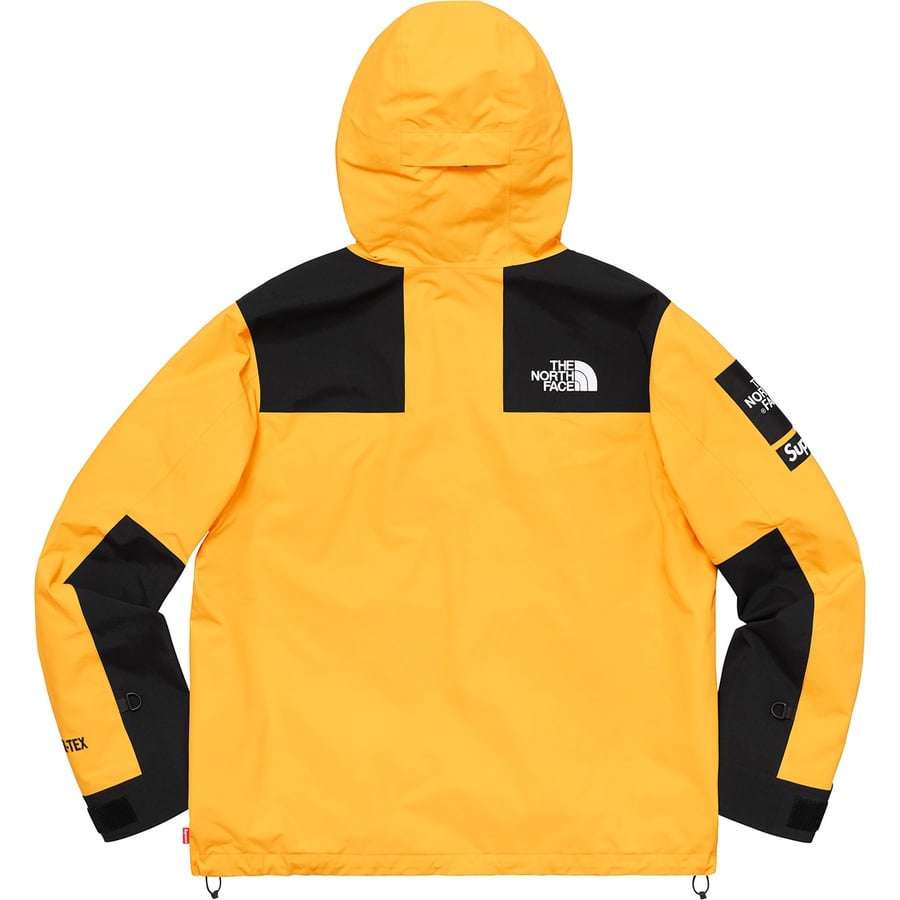 Details on Supreme The North Face Arc Logo Mountain Parka Yellow from spring summer
                                                    2019 (Price is $398)