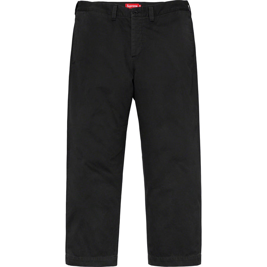 Details on Arc Logo Chino Pant Black from spring summer
                                                    2019 (Price is $148)