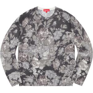 printed floral angora sweater