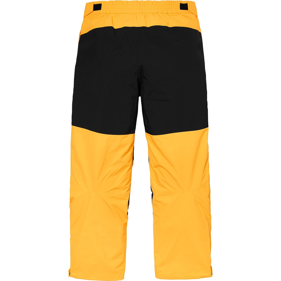 Details on Supreme The North Face Arc Logo Mountain Pant Yellow from spring summer 2019 (Price is $348)