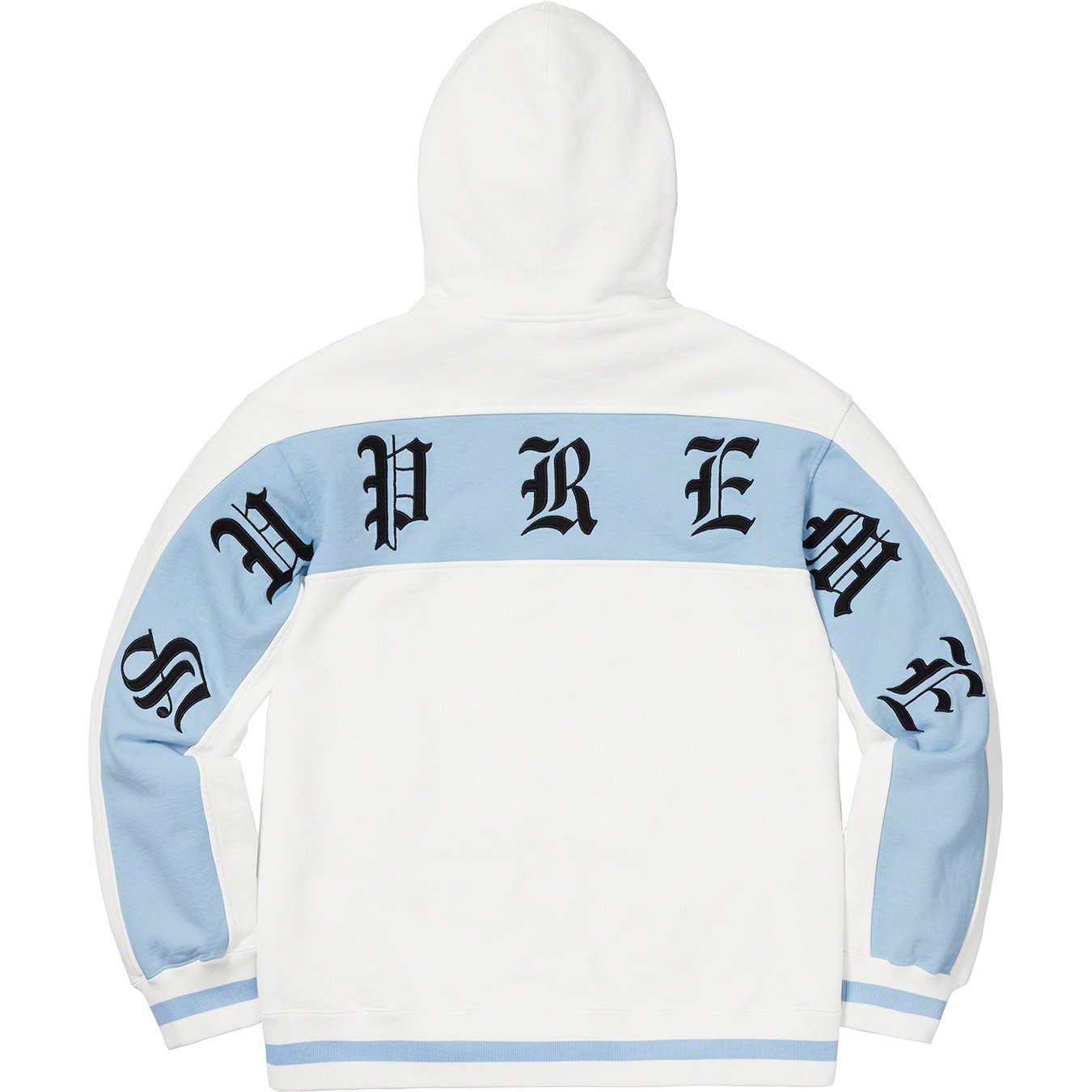 Old English Stripe Zip Up Sweatshirt - spring summer 2019 - Supreme