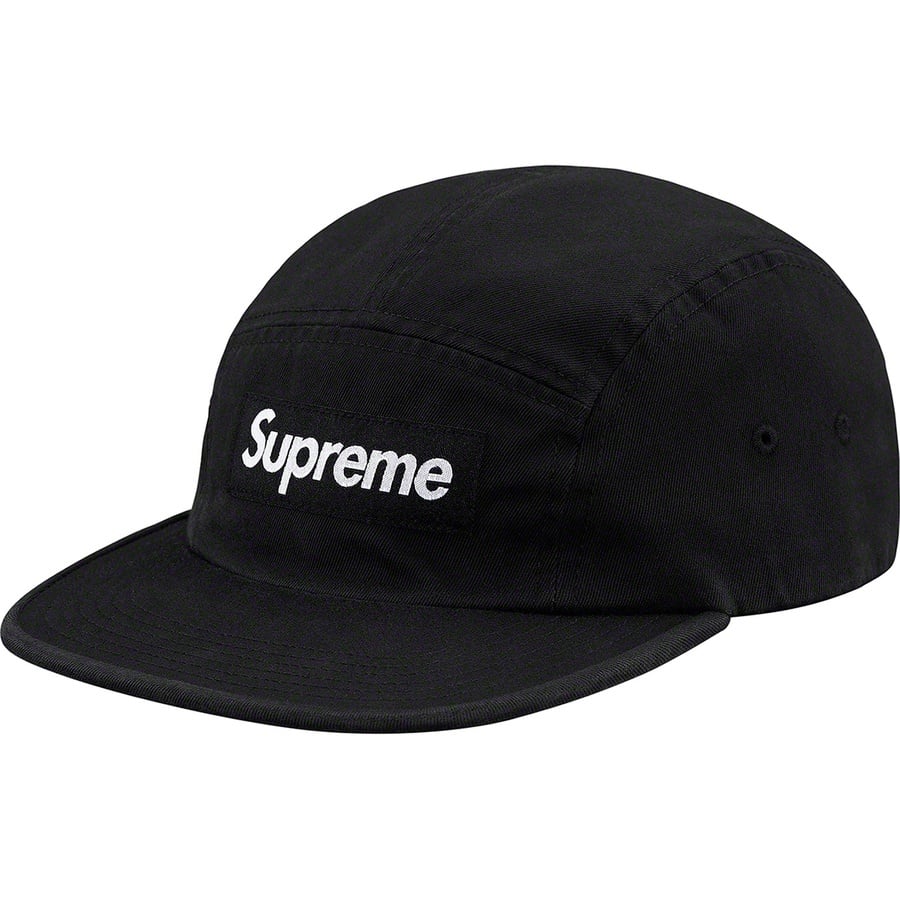 Details on Washed Chino Twill Camp Cap Black from spring summer
                                                    2019 (Price is $48)