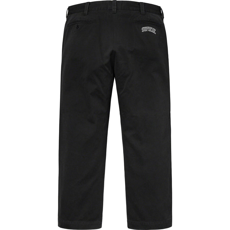 Details on Arc Logo Chino Pant Black from spring summer
                                                    2019 (Price is $148)