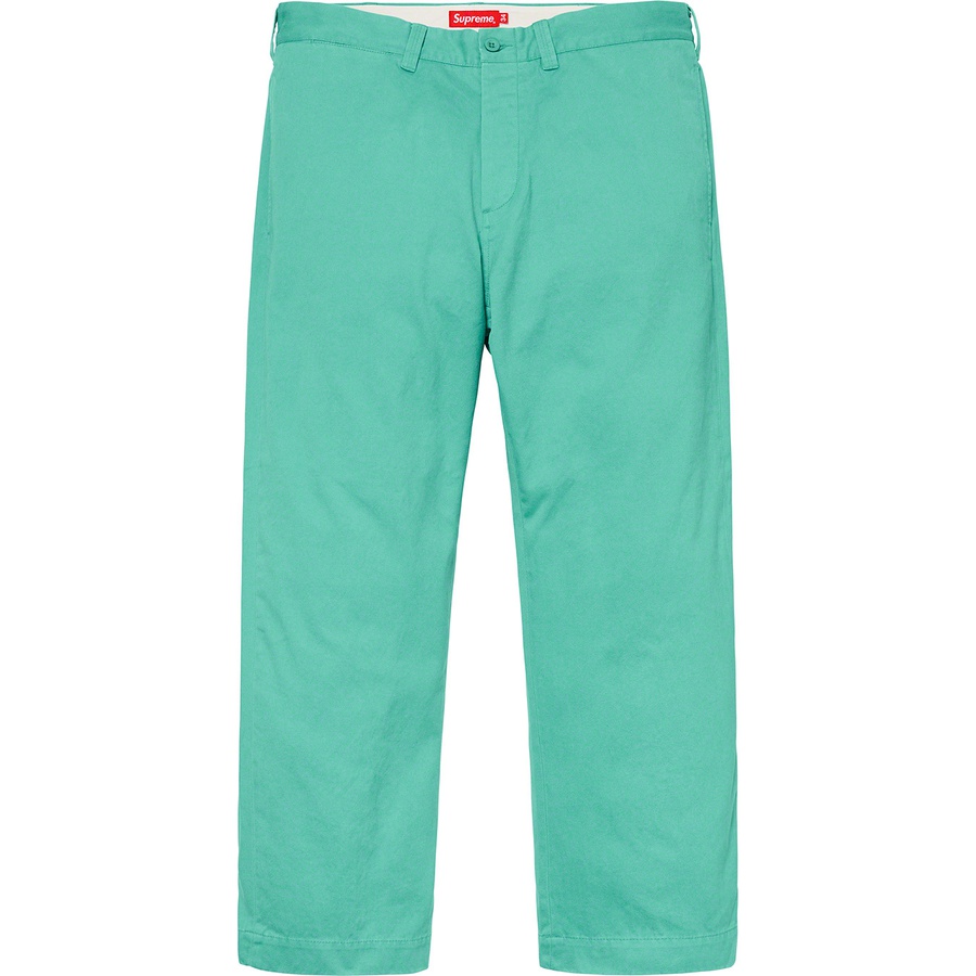 Details on Arc Logo Chino Pant Light Green from spring summer
                                                    2019 (Price is $148)