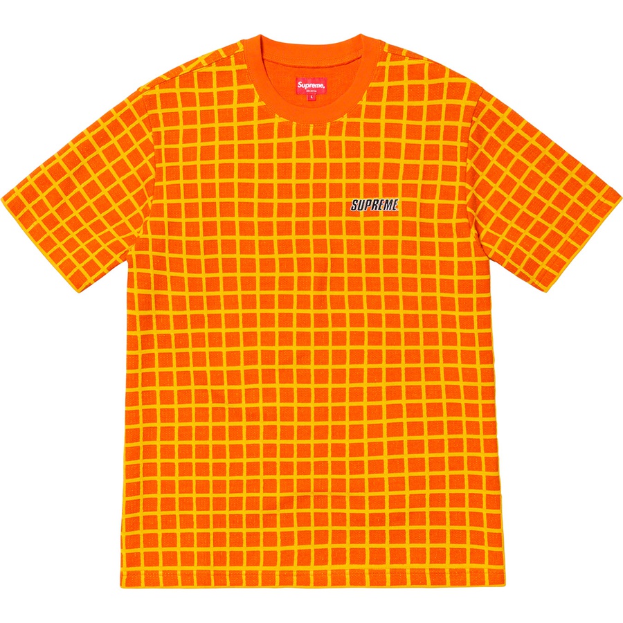 Details on Grid Jacquard S S Top Orange from spring summer
                                                    2019 (Price is $88)