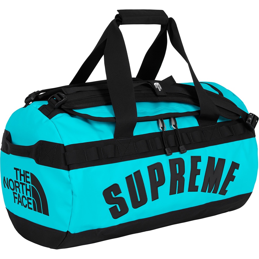 Details on Supreme The North Face Arc Logo Small Base Camp Duffle Bag Teal from spring summer
                                                    2019 (Price is $168)