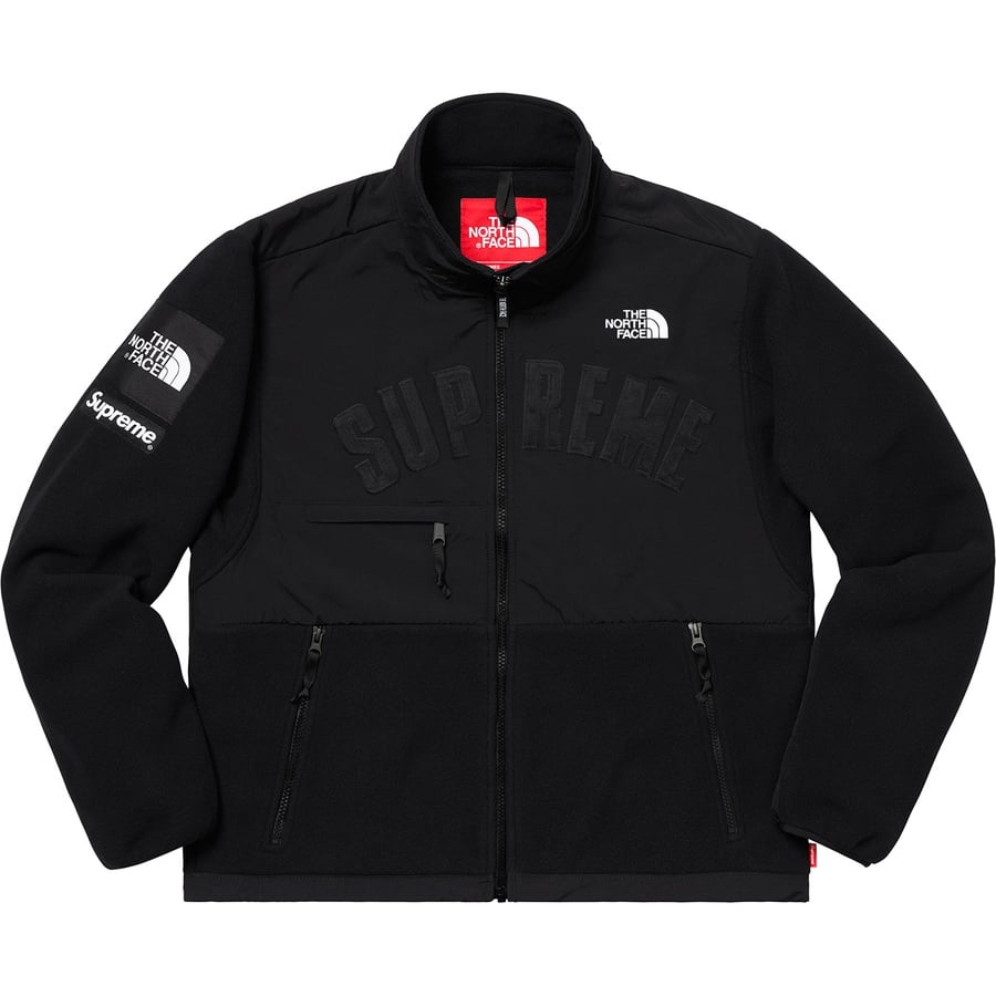 Details on Supreme The North Face Arc Logo Denali Fleece Jacket Black from spring summer
                                                    2019 (Price is $268)