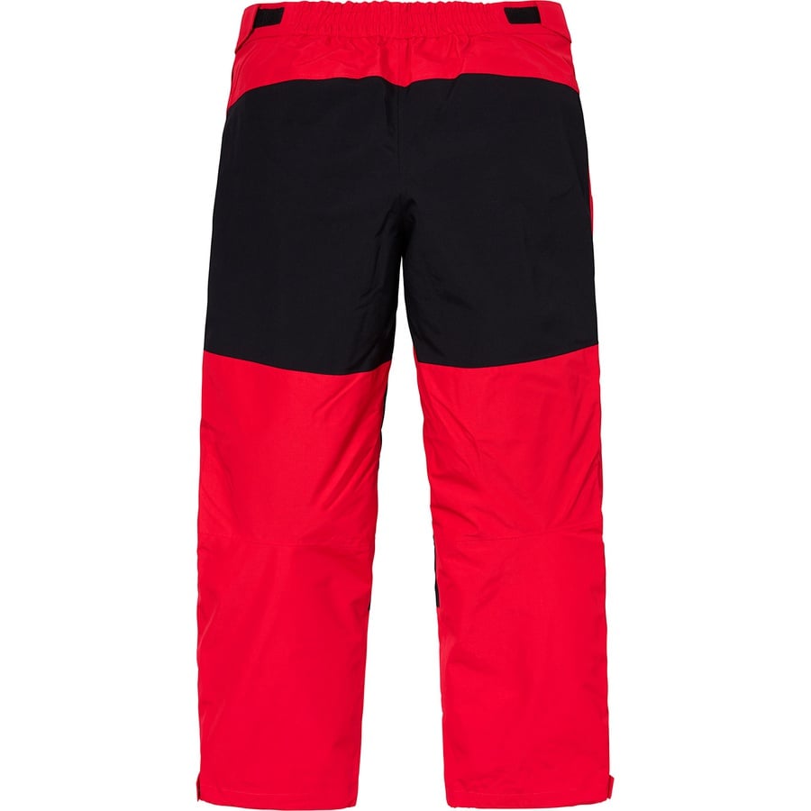 Details on Supreme The North Face Arc Logo Mountain Pant Red from spring summer 2019 (Price is $348)