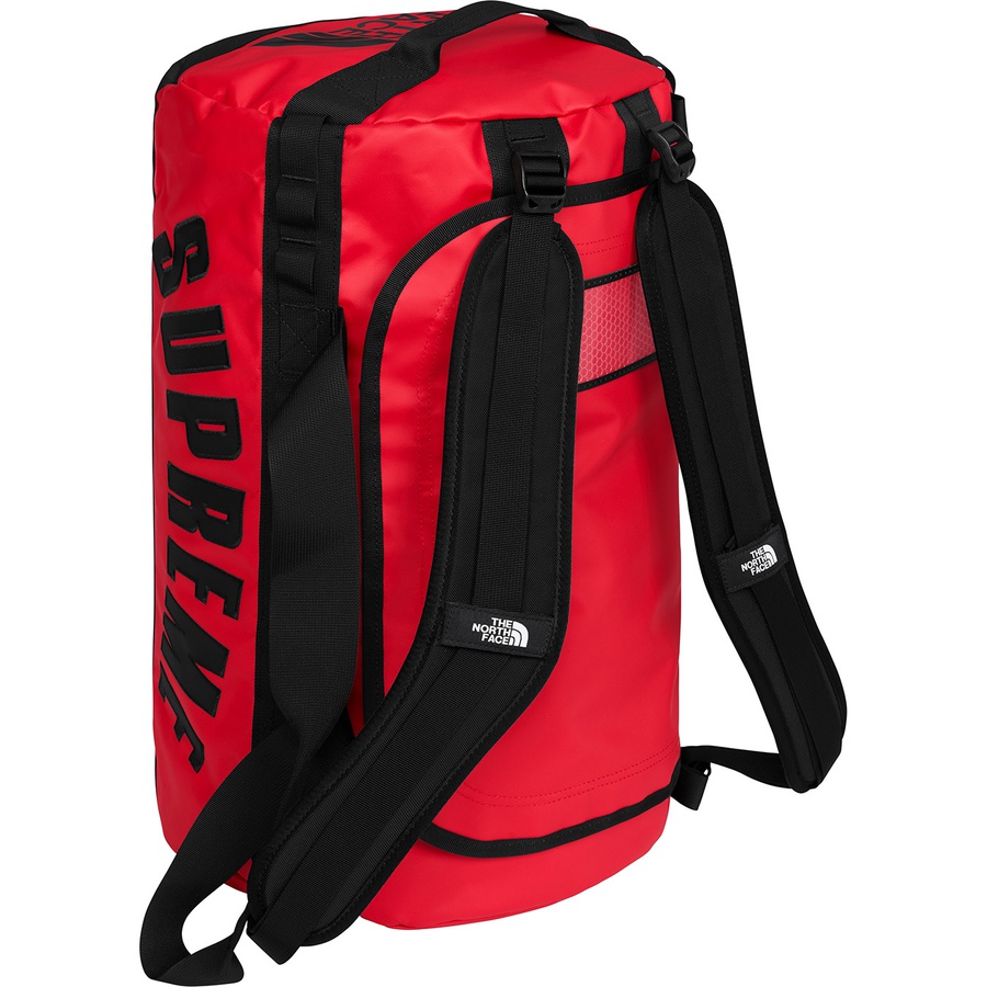 Details on Supreme The North Face Arc Logo Small Base Camp Duffle Bag Red from spring summer
                                                    2019 (Price is $168)