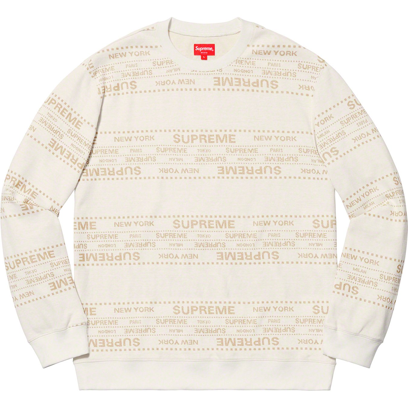 Supreme Metallic Jacquard Crewneck