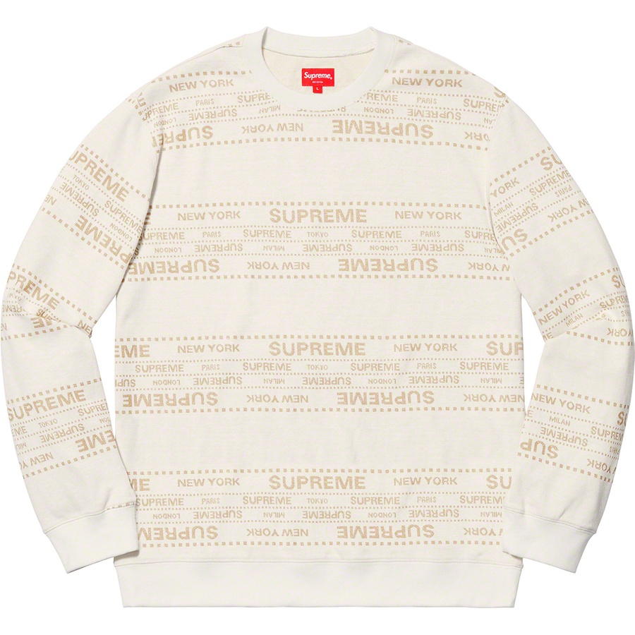 Details on Metallic Jacquard Crewneck White from spring summer
                                                    2019 (Price is $118)