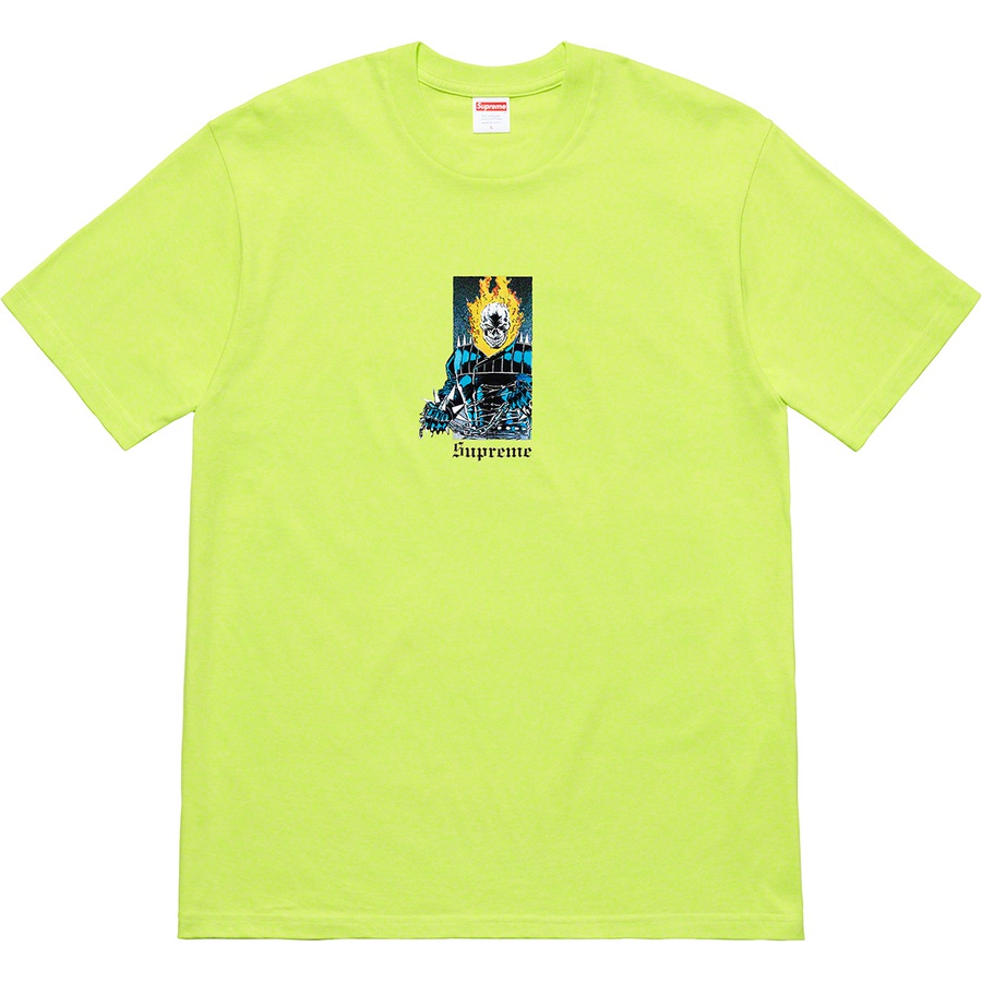 Supreme Ghost Rider© Tee (SS19) - Neon Green - $44