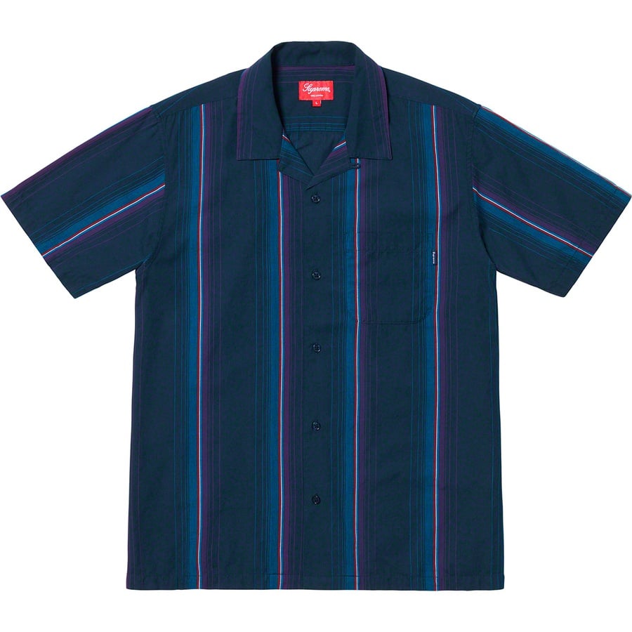 Details on Vertical Stripe S S Shirt Navy from spring summer
                                                    2019 (Price is $118)