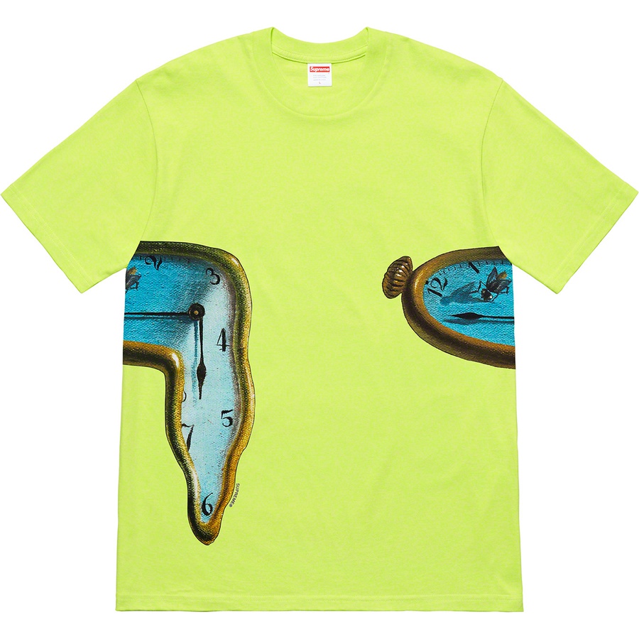 Details on The Persistence of Memory Tee Neon Green from spring summer 2019 (Price is $48)