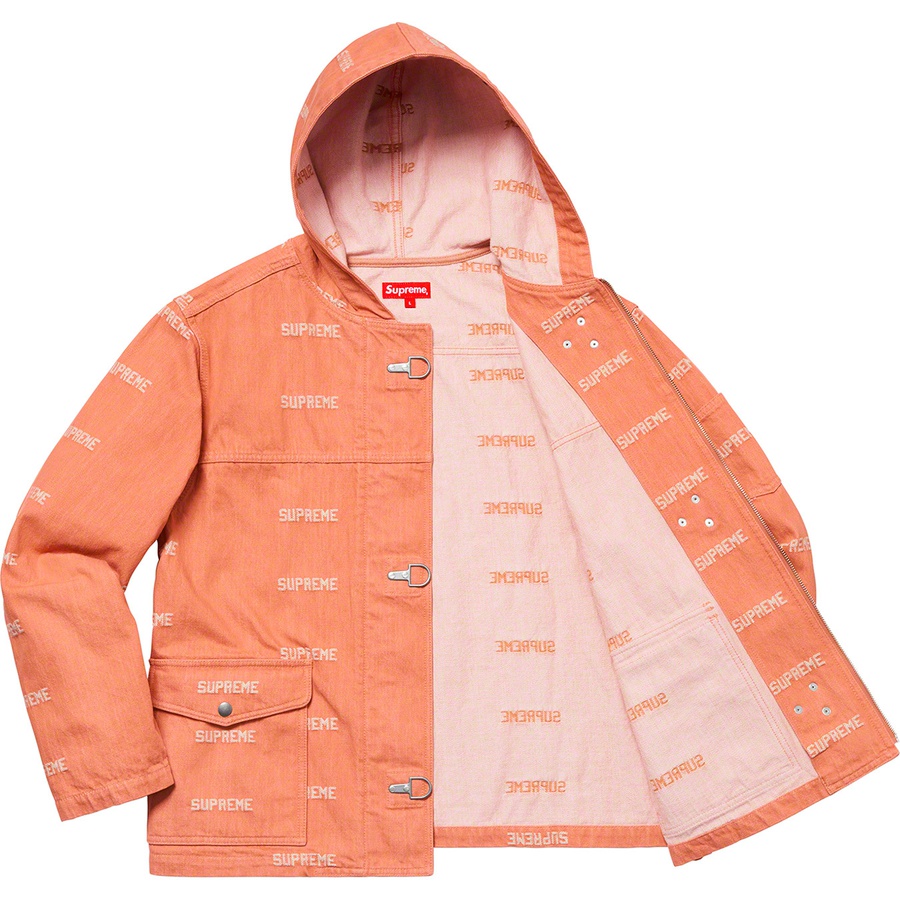 Details on Logo Denim Turnout Jacket Orange from spring summer
                                                    2019 (Price is $288)