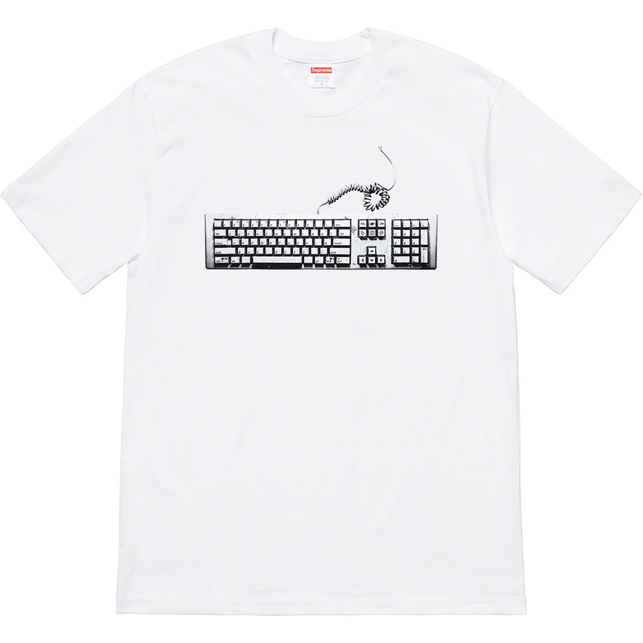 Details on Keyboard Tee White from spring summer 2019 (Price is $38)