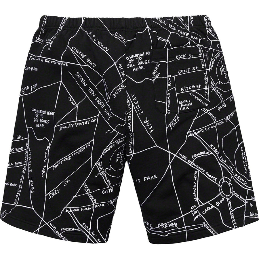 Gonz Embroidered Map Sweatshort - spring summer 2019 - Supreme