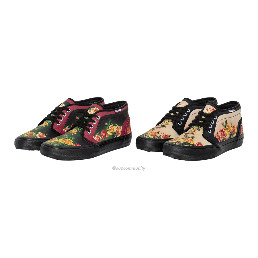 Supreme Supreme Vans Jean Paul Gaultier Floral Print Chukka Pro for spring summer 19 season