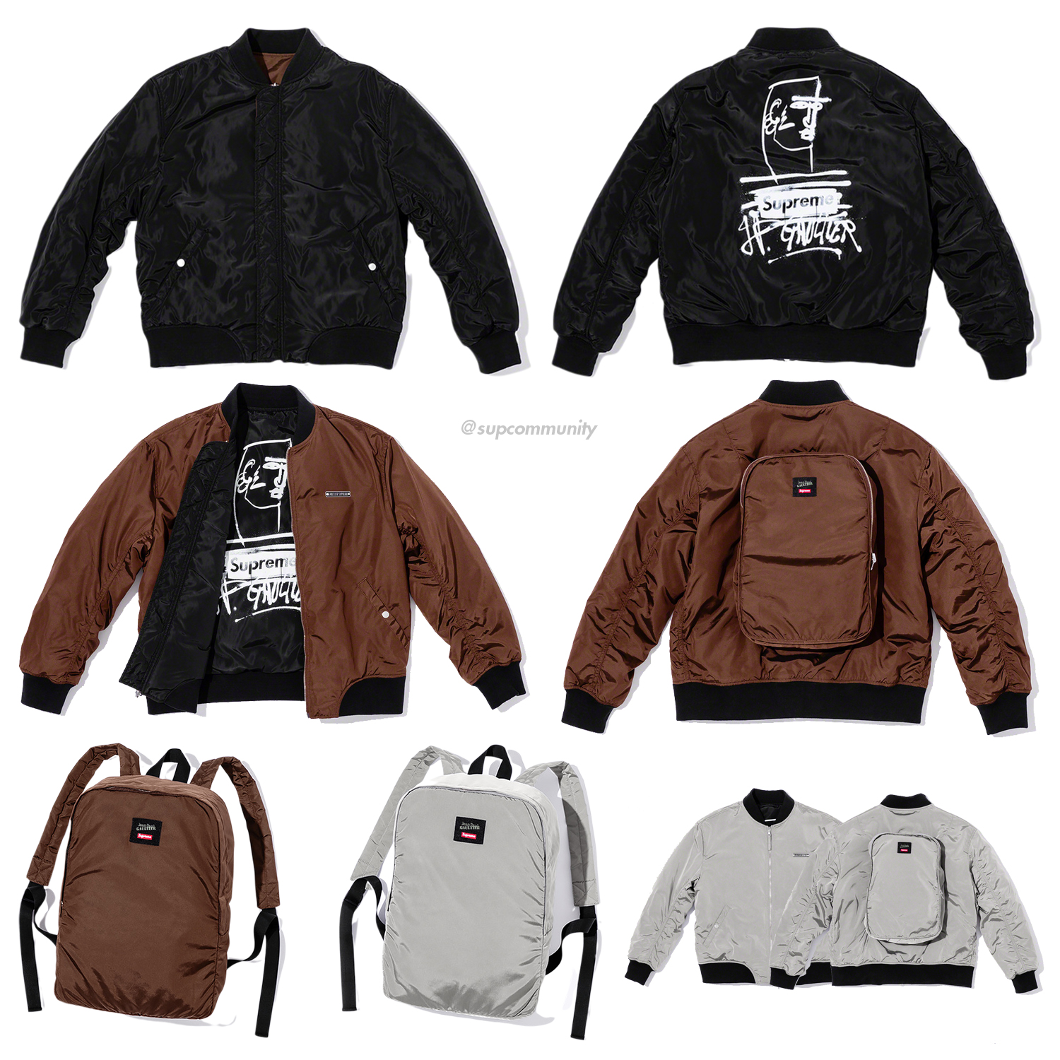 Supreme × Jean Paul Gaultier MA-1 希少S-