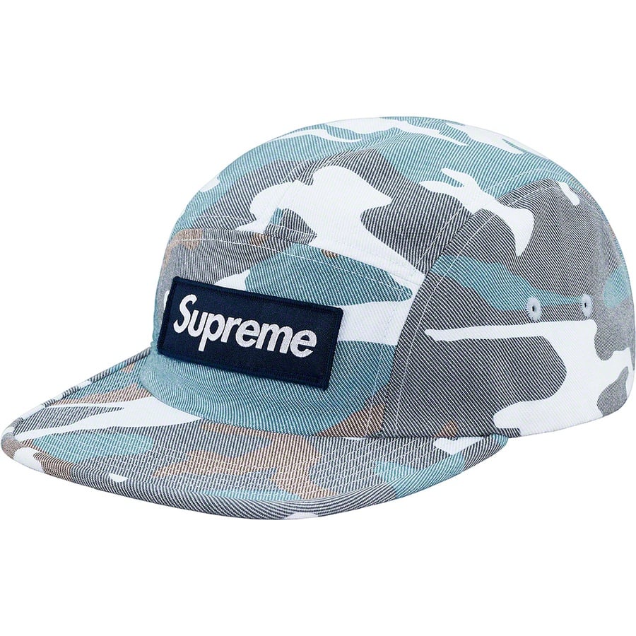 Details on Washed Out Camo Camp Cap Blue Camo from spring summer
                                                    2019 (Price is $48)