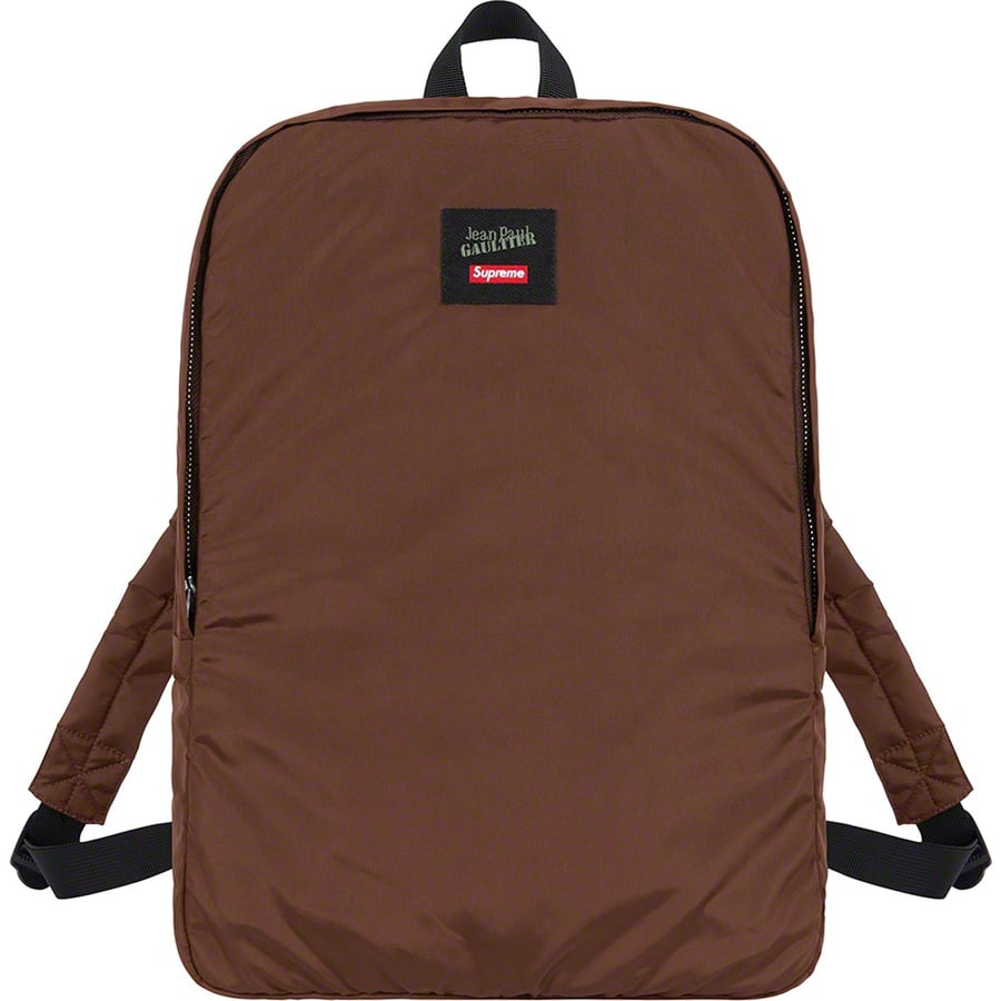 Details on Supreme Jean Paul Gaultier Reversible Backpack MA-1 Brown from spring summer
                                                    2019 (Price is $368)