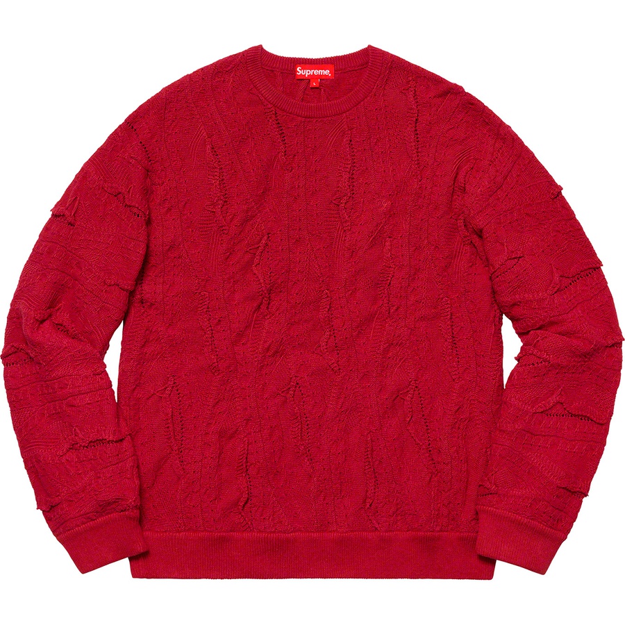 Details on Textured Pattern Sweater Red from spring summer 2019 (Price is $158)