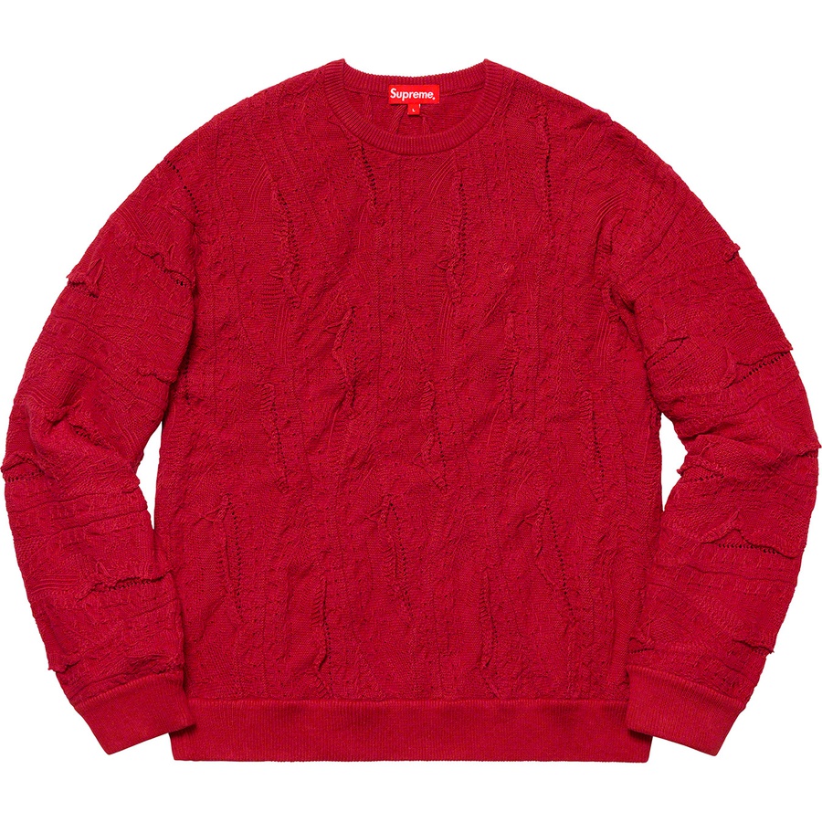 Details on Textured Pattern Sweater Red from spring summer
                                                    2019 (Price is $158)