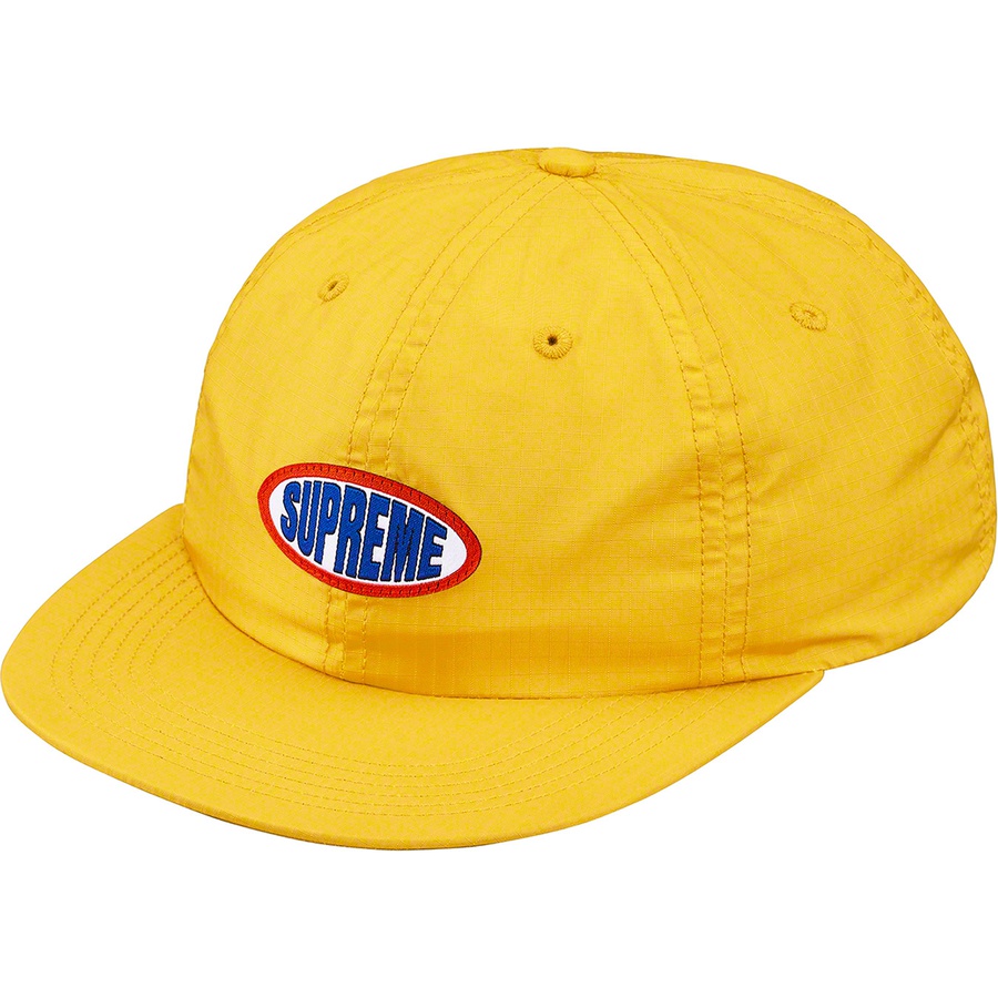 Supreme Oval Label 6-Panel (SS19) - Yellow - $44