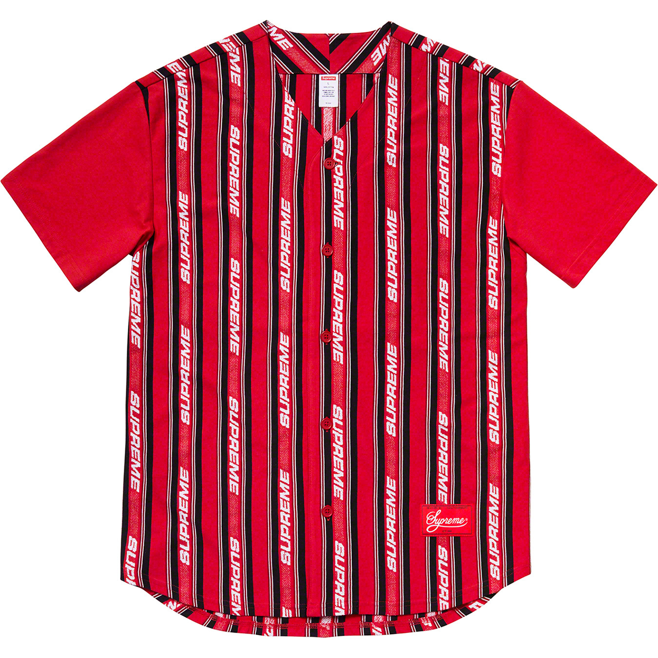 Jacquard Logo Baseball Jersey - spring summer 2019 - Supreme