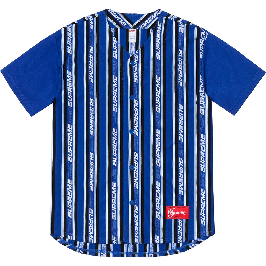 Details on Jacquard Logo Baseball Jersey Royal from spring summer 2019 (Price is $118)