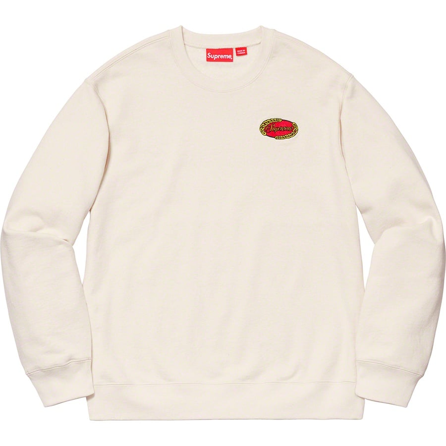 Details on Chain Logo Crewneck Natural from spring summer
                                                    2019 (Price is $138)