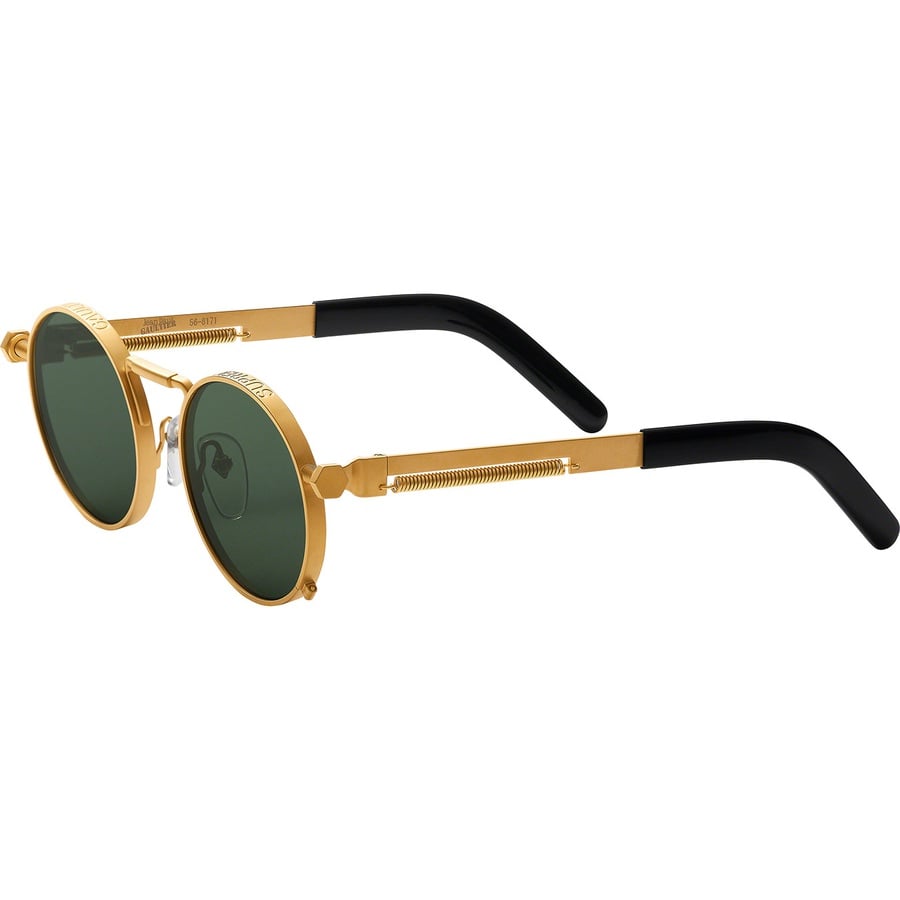 Details on Supreme Jean Paul Gaultier Sunglasses Gold from spring summer
                                                    2019 (Price is $388)