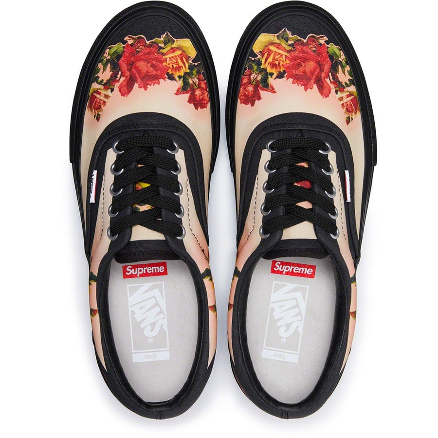 Supreme Supreme Vans Jean Paul Gaultier Floral Print Era Pro (SS19) - Black - $108