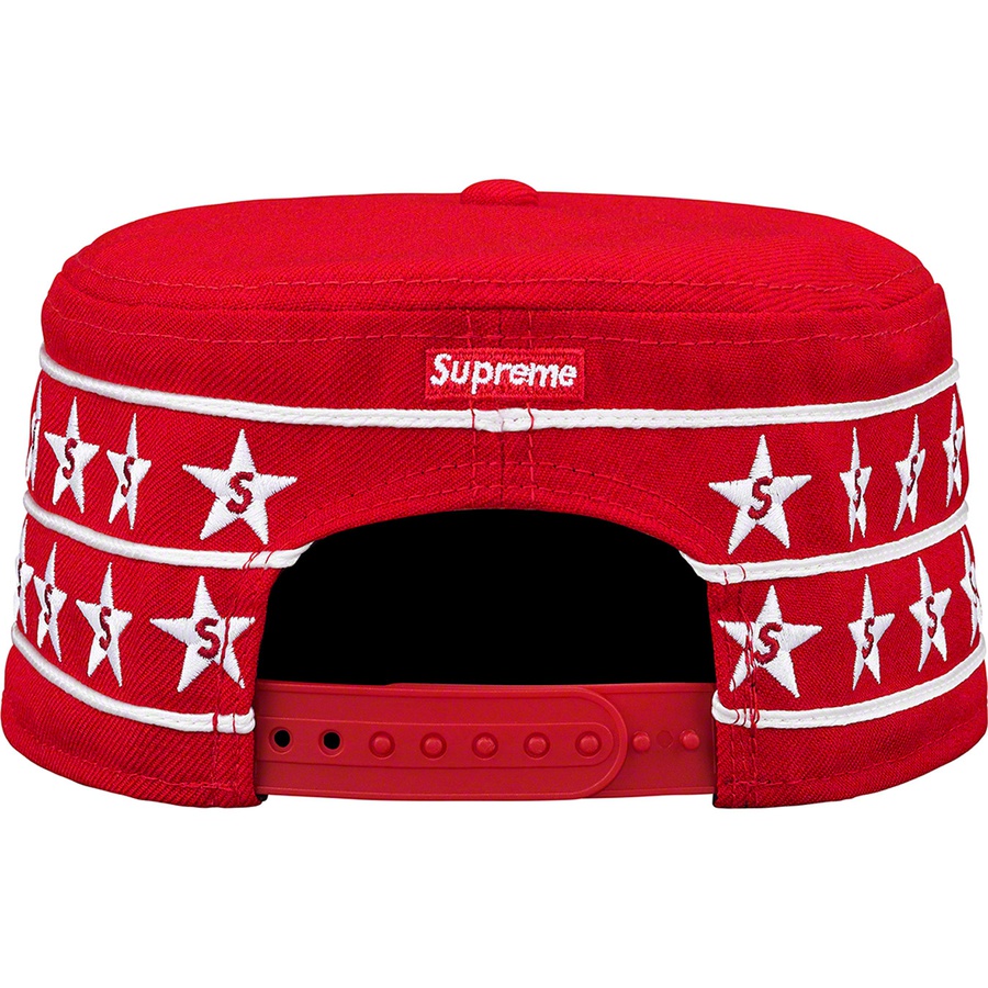 Details on Star Pillbox New Era Red from spring summer 2019 (Price is $58)