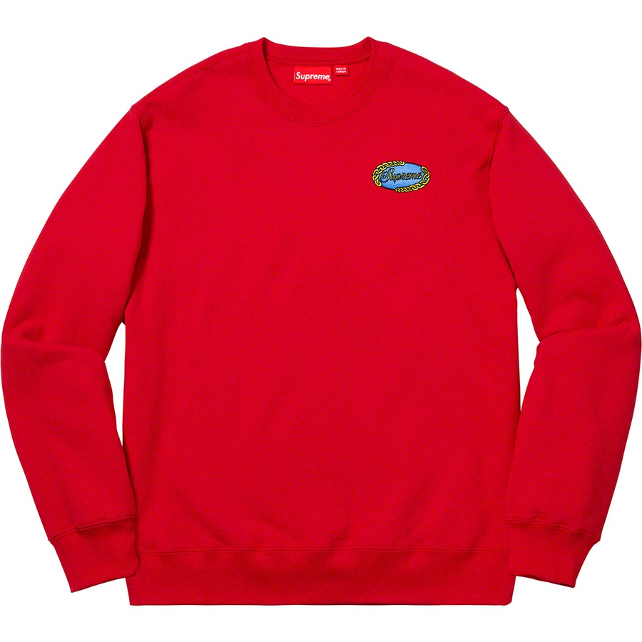 Details on Chain Logo Crewneck Red from spring summer
                                                    2019 (Price is $138)