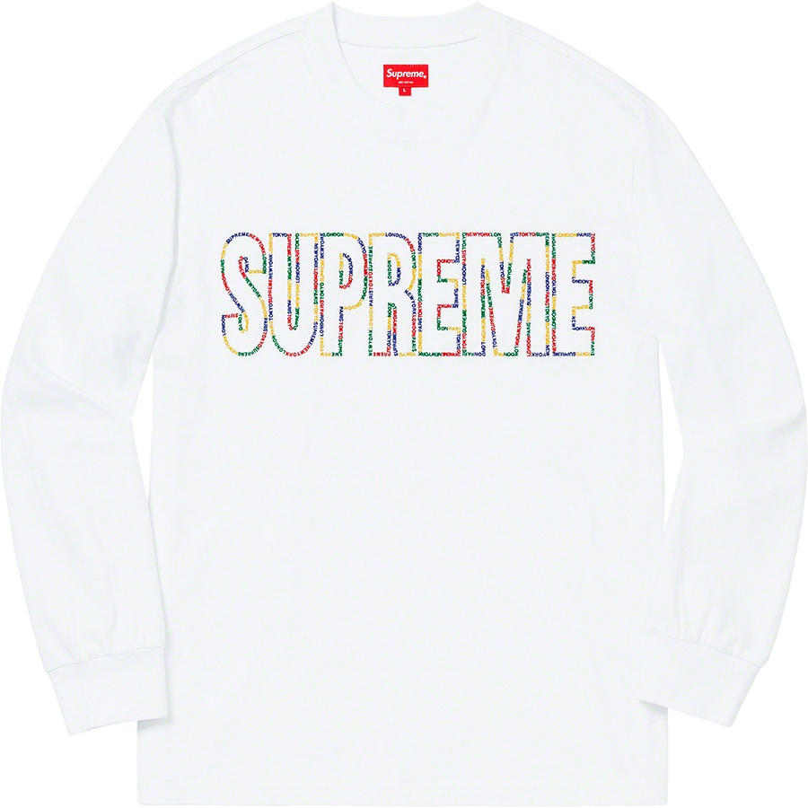 supreme2019SS International L/S Tee  白