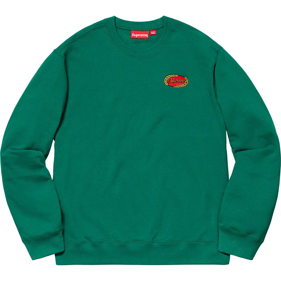 Details on Chain Logo Crewneck Green from spring summer
                                                    2019 (Price is $138)