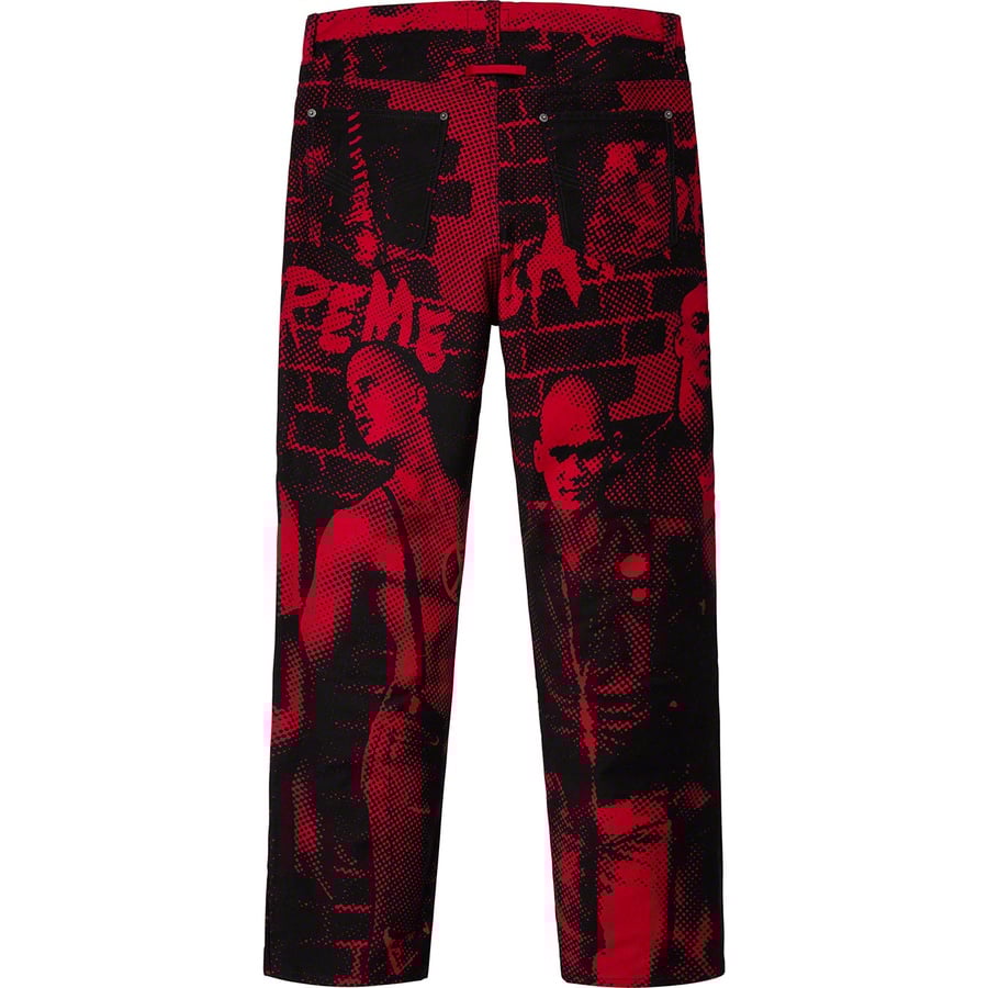 Supreme Supreme Jean Paul Gaultier Fuck Racism Jean (SS19) - Red - $178