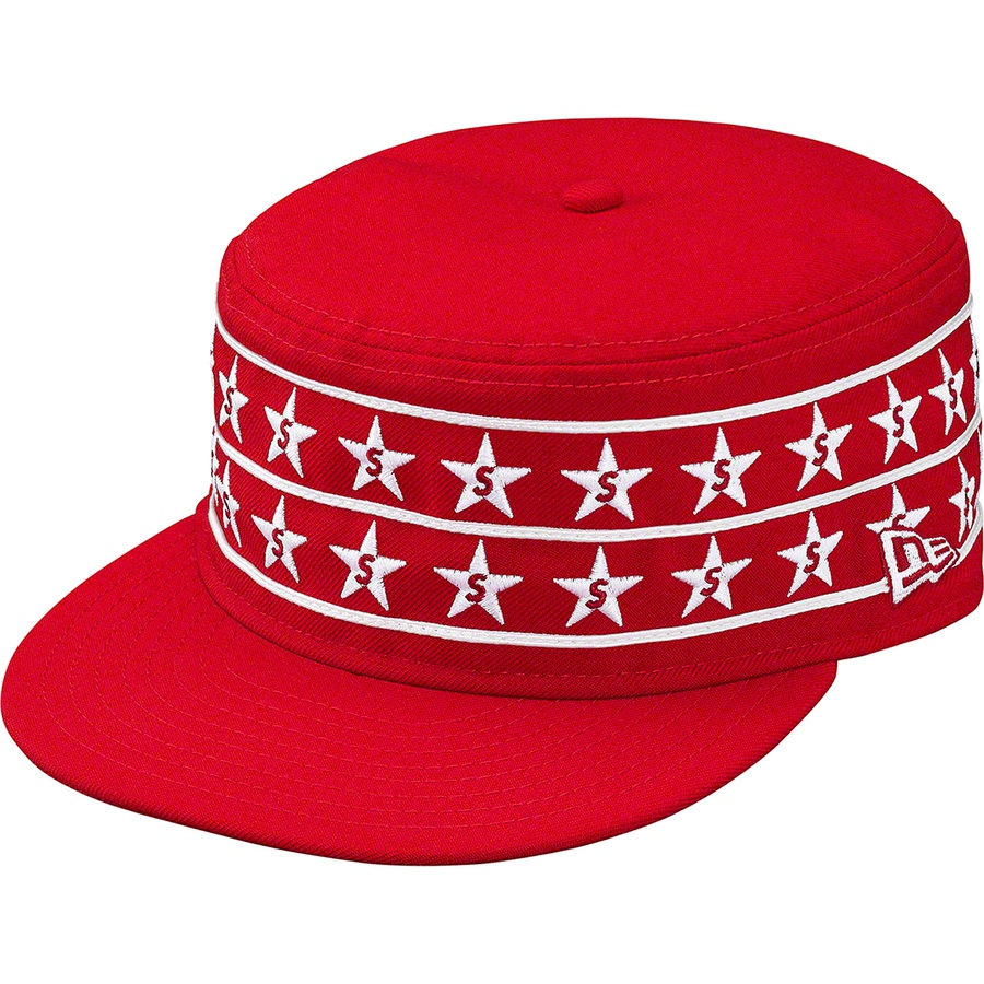 Details on Star Pillbox New Era Red from spring summer 2019 (Price is $58)