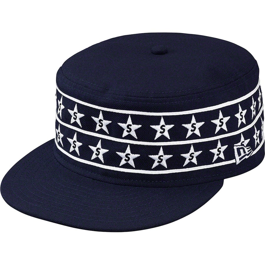 Details on Star Pillbox New Era Navy from spring summer
                                                    2019 (Price is $58)