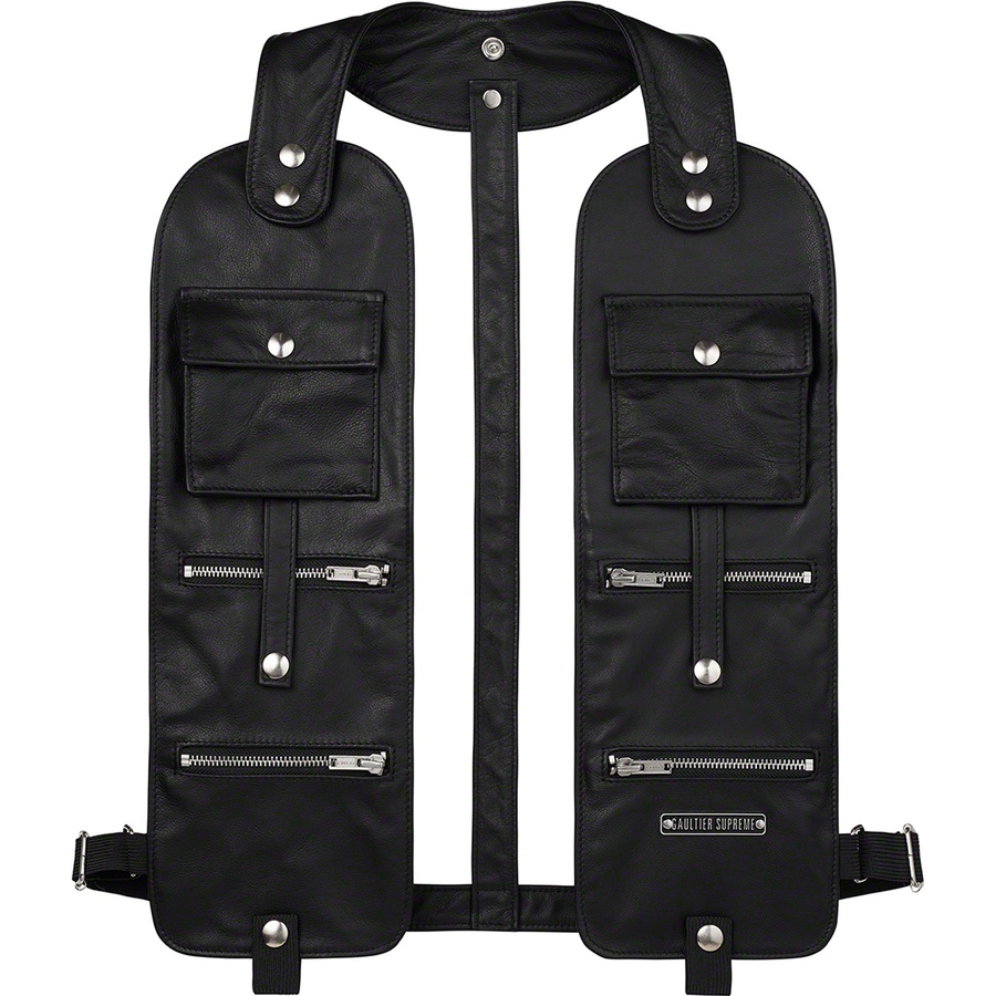 Details on Supreme Jean Paul Gaultier Schott Leather Holster Black from spring summer
                                                    2019 (Price is $398)