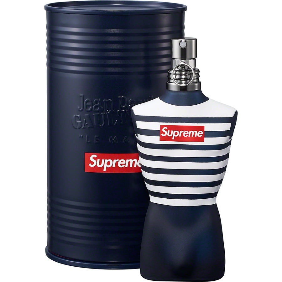 Details on Supreme Jean Paul Gaultier Le Male In The Navy from spring summer 2019 (Price is $90)