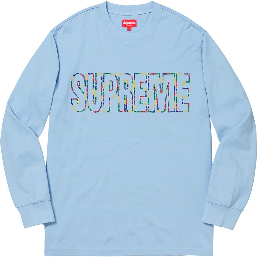 supreme2019SS International L/S Tee  白