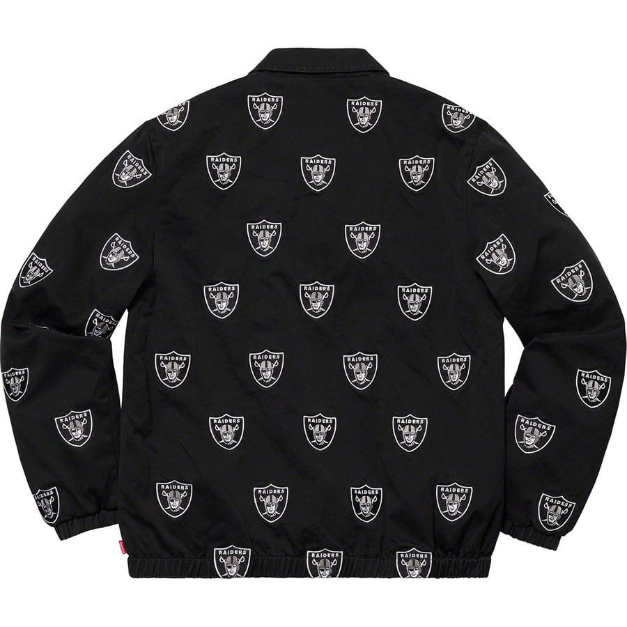 Supreme Supreme NFL Raiders '47 Embroidered Harrington Jacket (SS19) - Black - $298