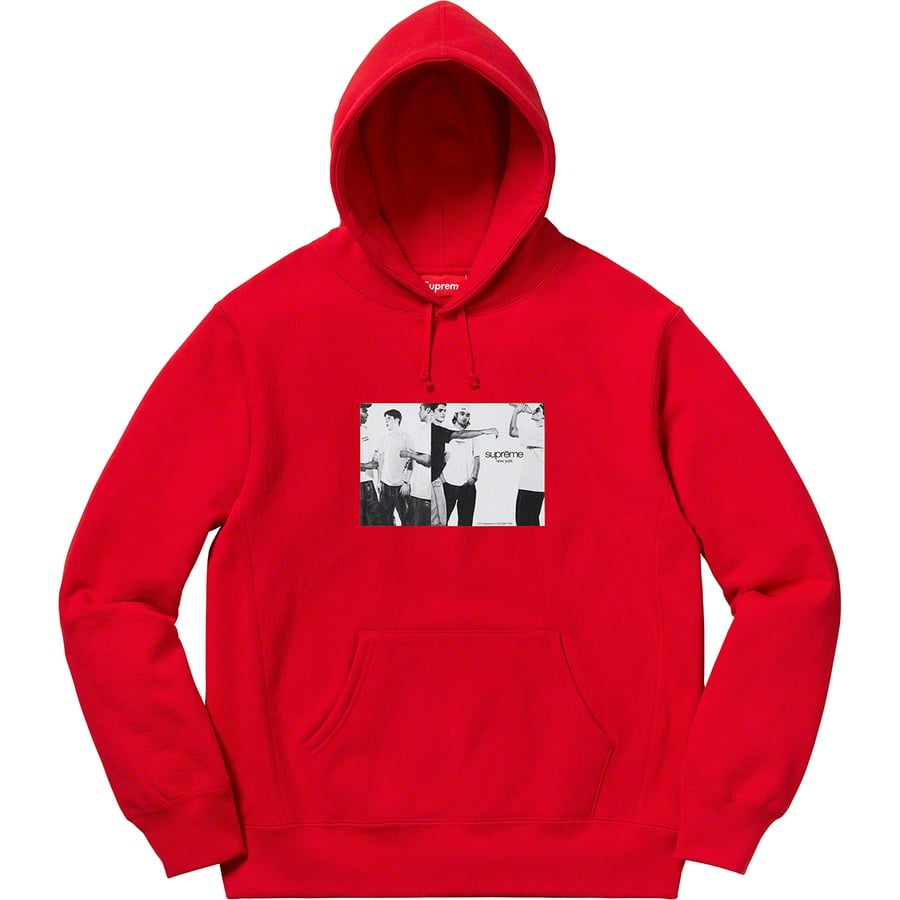 Details on Classic Ad Hooded Sweatshirt Red from spring summer
                                                    2019 (Price is $148)
