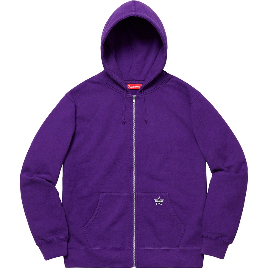 Details on Star Zip Up Sweatshirt Purple  from spring summer
                                                    2019 (Price is $148)