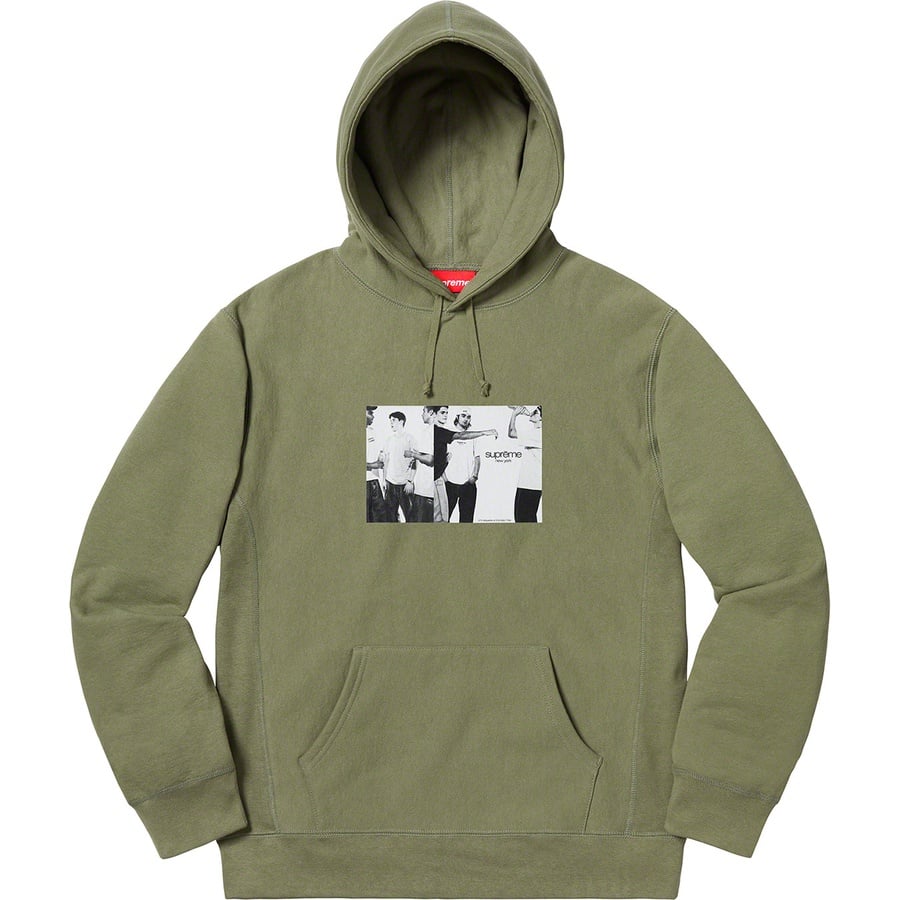 Details on Classic Ad Hooded Sweatshirt Light Olive from spring summer
                                                    2019 (Price is $148)