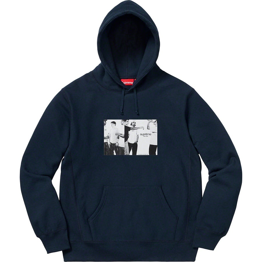 Details on Classic Ad Hooded Sweatshirt Navy from spring summer
                                                    2019 (Price is $148)
