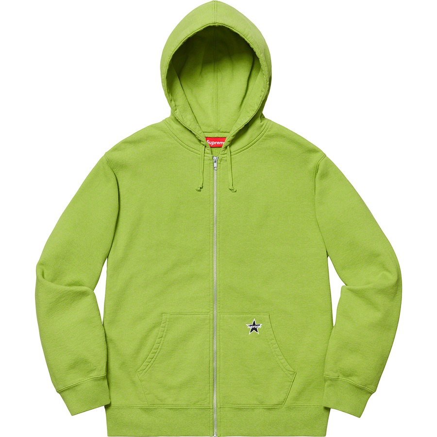 Details on Star Zip Up Sweatshirt Lime from spring summer
                                                    2019 (Price is $148)