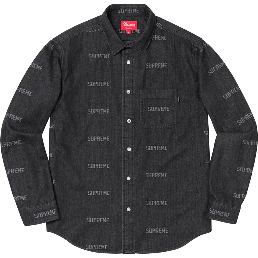 Details on Logo Denim Shirt Black from spring summer
                                                    2019 (Price is $138)